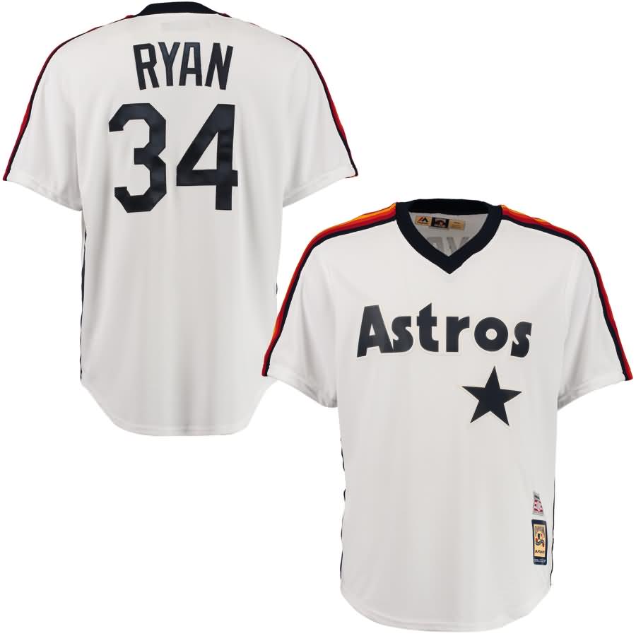 Nolan Ryan Houston Astros Majestic Cool Base Cooperstown Collection Player Jersey - White
