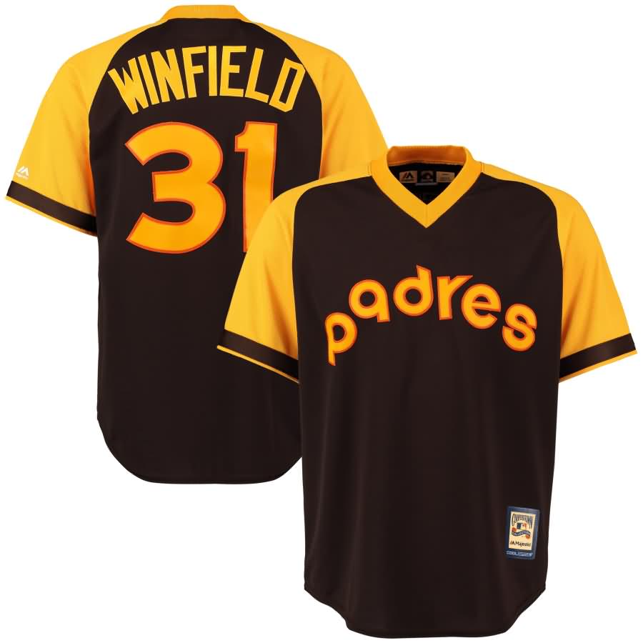 Dave Winfield San Diego Padres Majestic Cool Base Cooperstown Collection Player Jersey - Brown