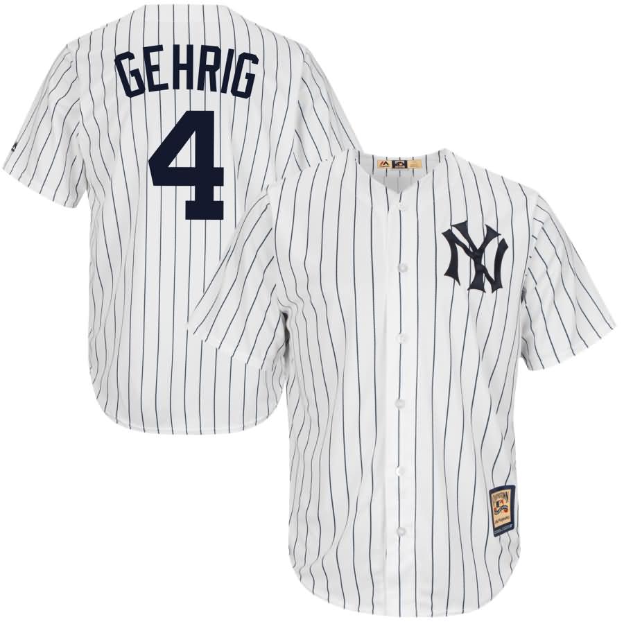 Lou Gehrig New York Yankees Majestic Cool Base Cooperstown Collection Player Jersey - White
