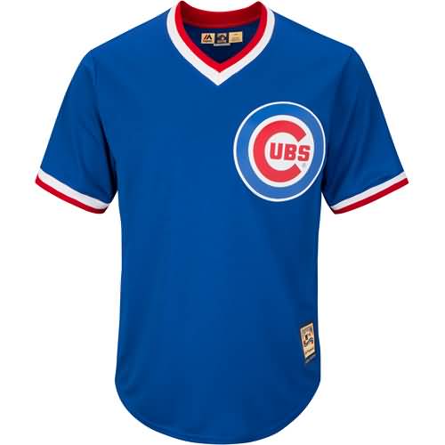 Ernie Banks Chicago Cubs Majestic Cool Base Cooperstown Collection Player Jersey - Royal Blue