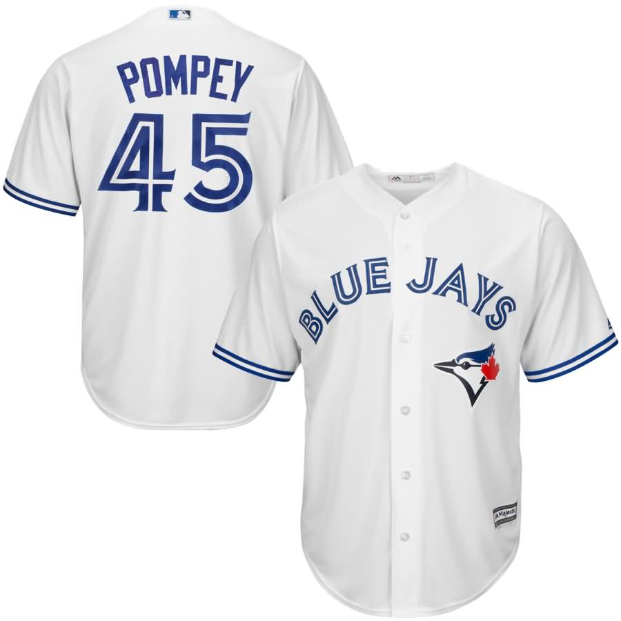 Dalton Pompey Toronto Blue Jays Majestic Cool Base Player Jersey - White