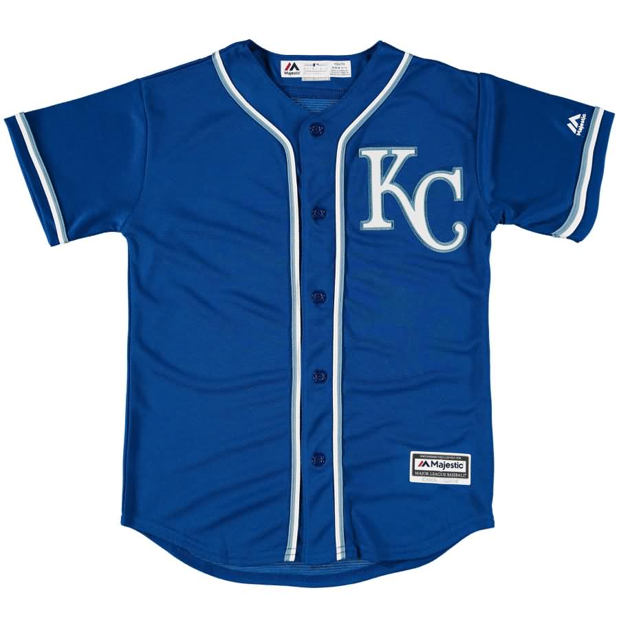 Kansas City Royals Majestic Youth Official Cool Base Jersey - Royal Blue