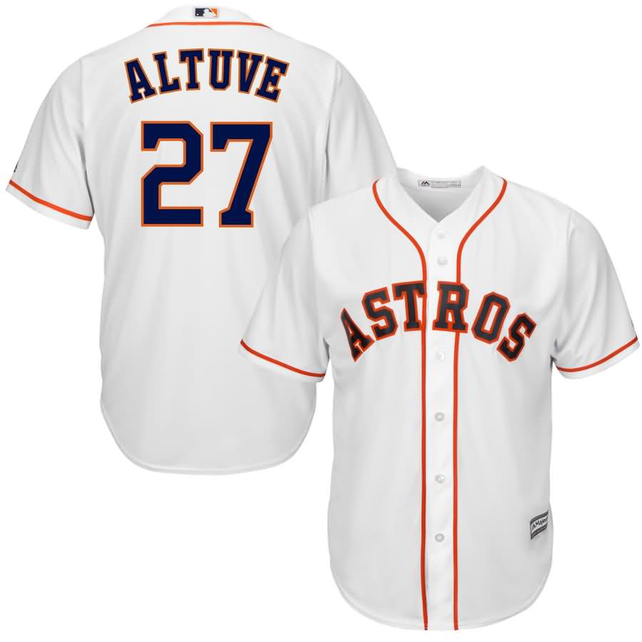 Jose Altuve Houston Astros Majestic Youth Official Cool Base Player Jersey - White