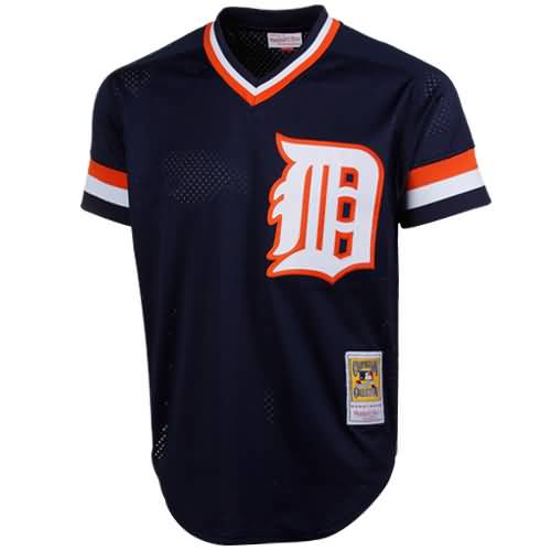 Kirk Gibson Detroit Tigers Mitchell & Ness 1984 Authentic Cooperstown Collection Mesh Batting Practice Jersey - Navy