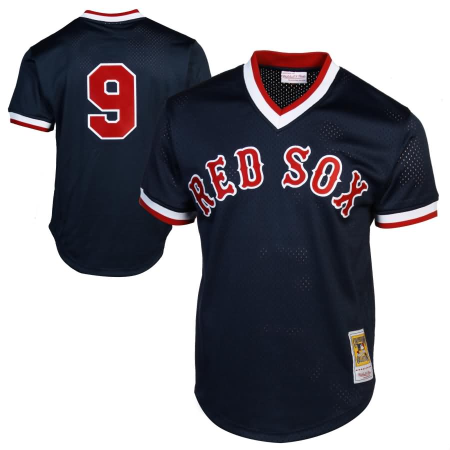 Mitchell & Ness Ted Williams Boston Red Sox 1990 Authentic Cooperstown Collection Batting Practice Jersey - Navy Blue