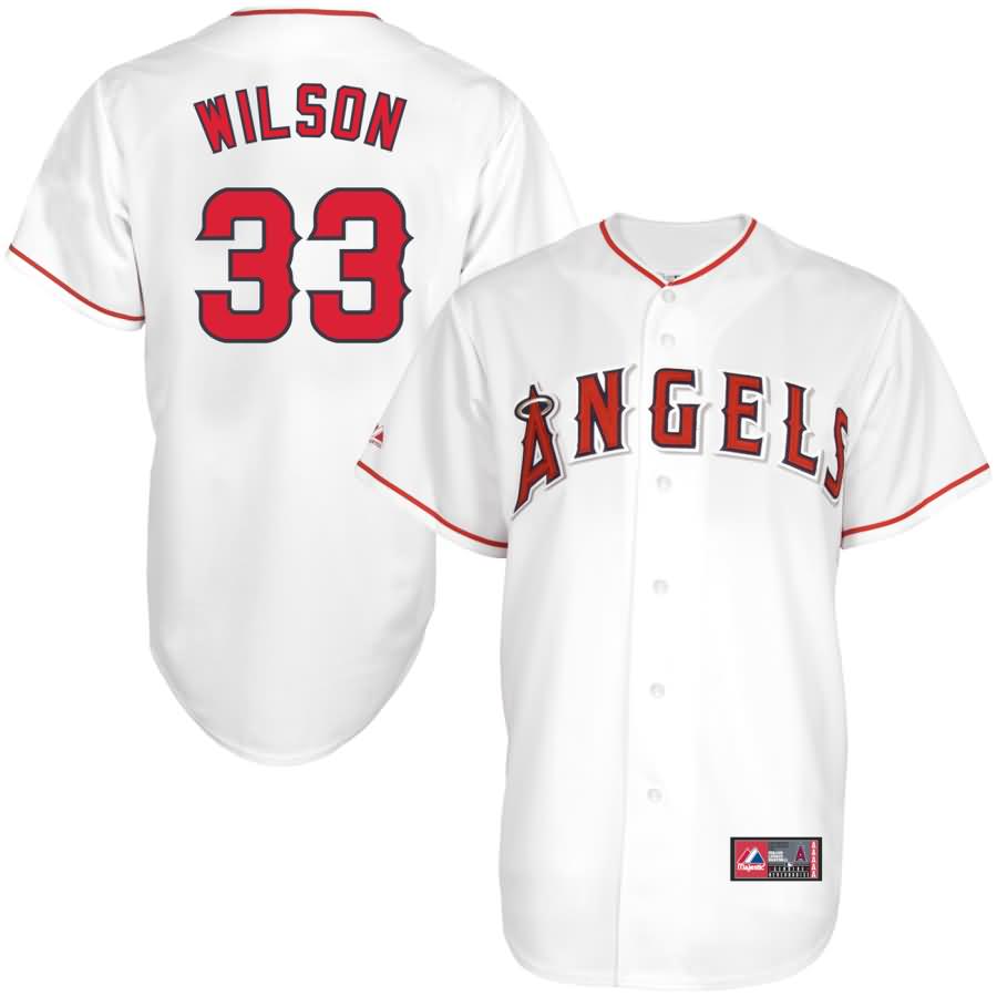 CJ Wilson Los Angeles Angels Majestic Home Replica Player Jersey - White
