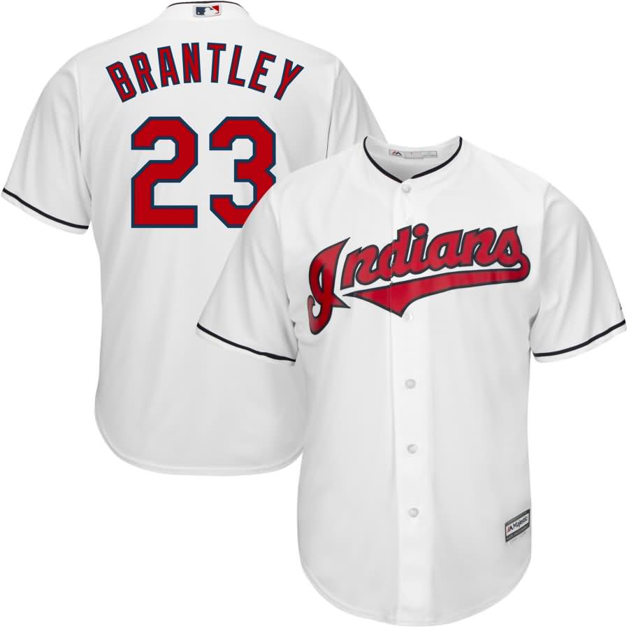 Michael Brantley Cleveland Indians Majestic Home Official Cool Base Player Replica Jersey - White