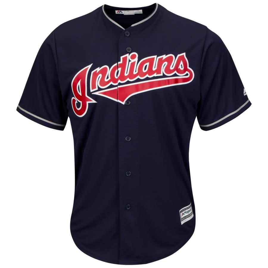 Francisco Lindor Cleveland Indians Majestic Alternate Official Cool Base Replica Player Jersey - Navy