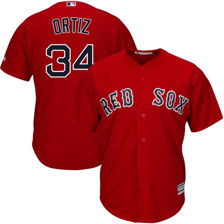 David Ortiz Boston Red Sox Majestic Official Cool Base Player Jersey - Scarlet
