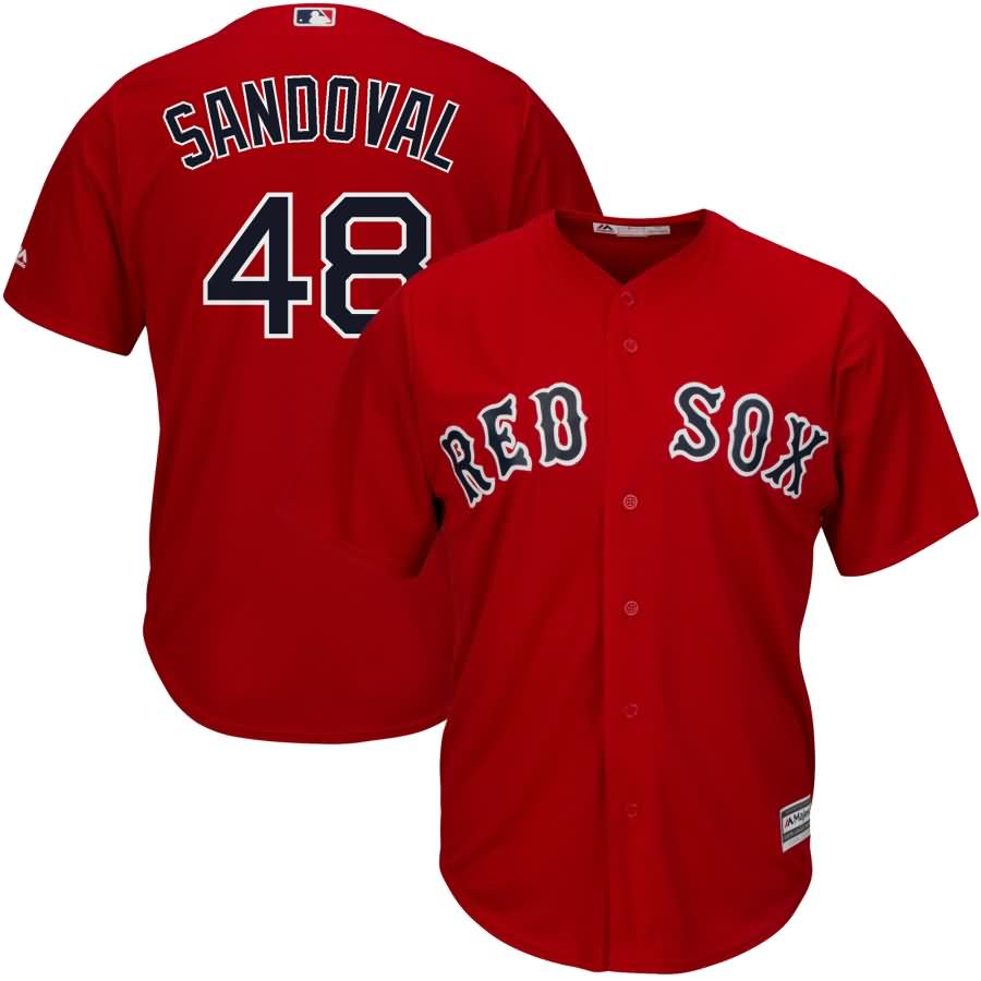 Pablo Sandoval Boston Red Sox Majestic Official Cool Base Player Jersey - Scarlet