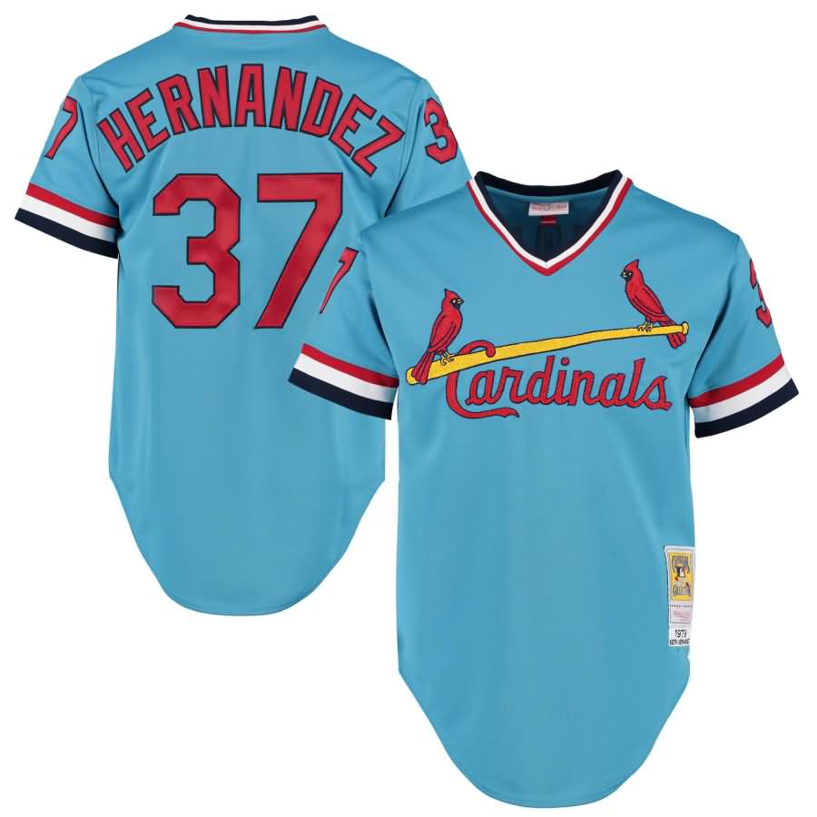 Keith Hernandez 1979 St. Louis Cardinals Mitchell & Ness Authentic Throwback Jersey - Light Blue