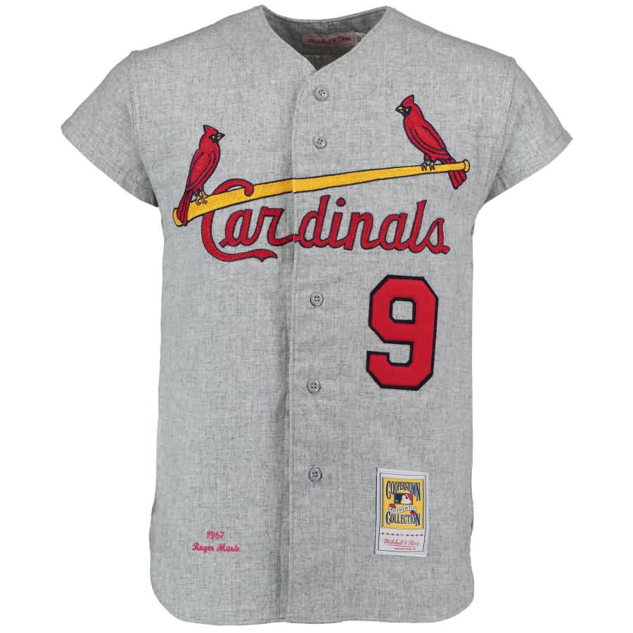 Roger Maris 1967 St. Louis Cardinals Mitchell & Ness Authentic Throwback Jersey - Gray