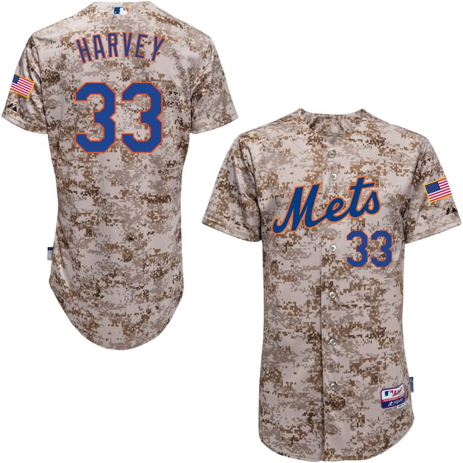 Matt Harvey New York Mets Majestic Camo 6300 Player Authentic Jersey