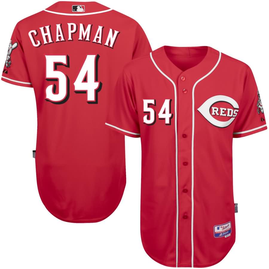 Aroldis Chapman Cincinnati Reds Majestic Alternate 6300 Player Authentic Jersey - Alternate Scarlet