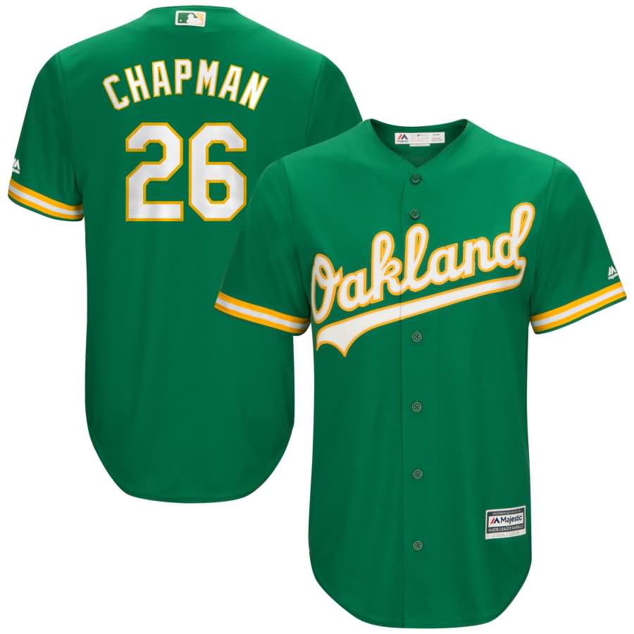 Matt Chapman Oakland Athletics Majestic Alternate Official Cool Base Player Jersey - Kelly Green