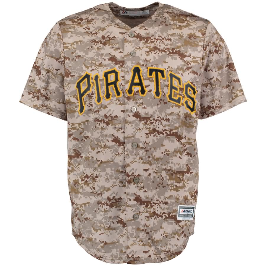 Gregory Polanco Pittsburgh Pirates Majestic Alternate Official Cool Base Player Replica Jersey - Camo
