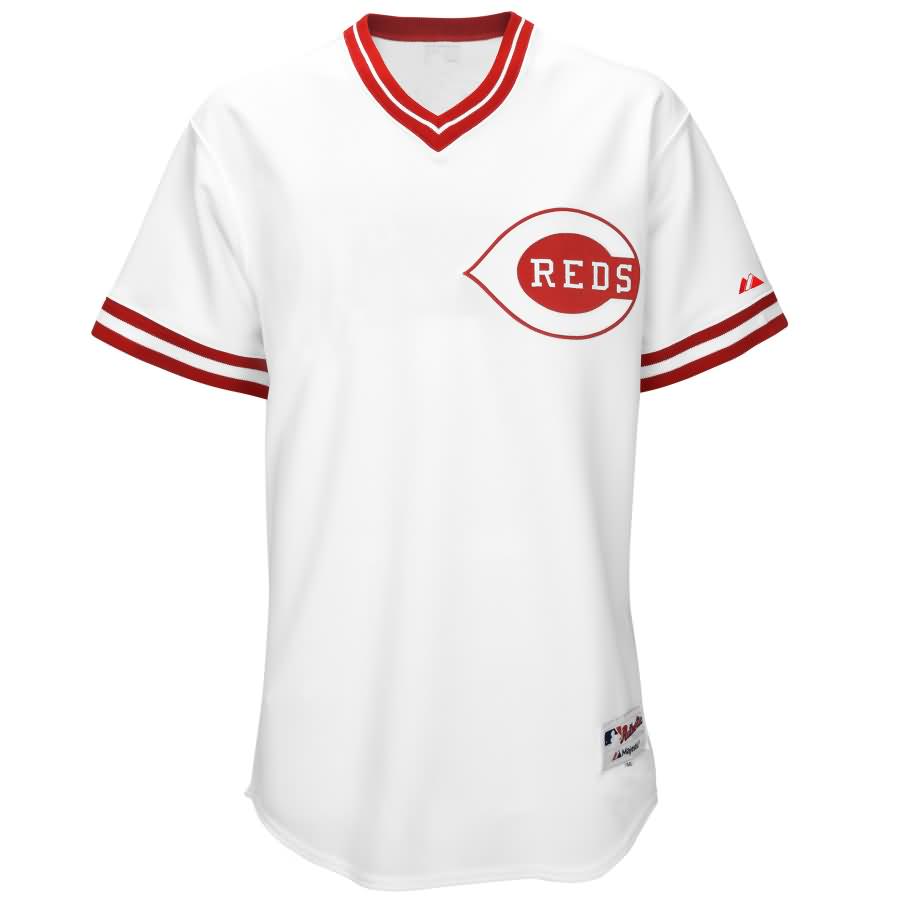 Cincinnati Reds 1990 Majestic 6200 Cool Base Turn Back the Clock Team Jersey - White