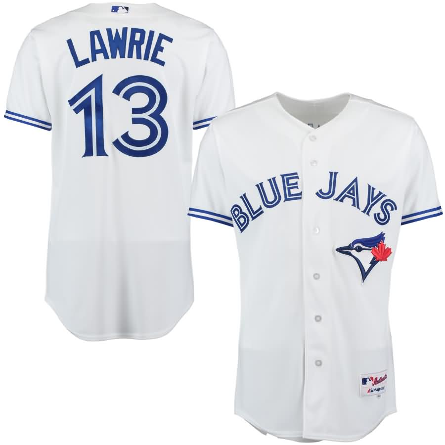 Brett Lawrie Toronto Blue Jays Majestic Authentic Home Jersey - White