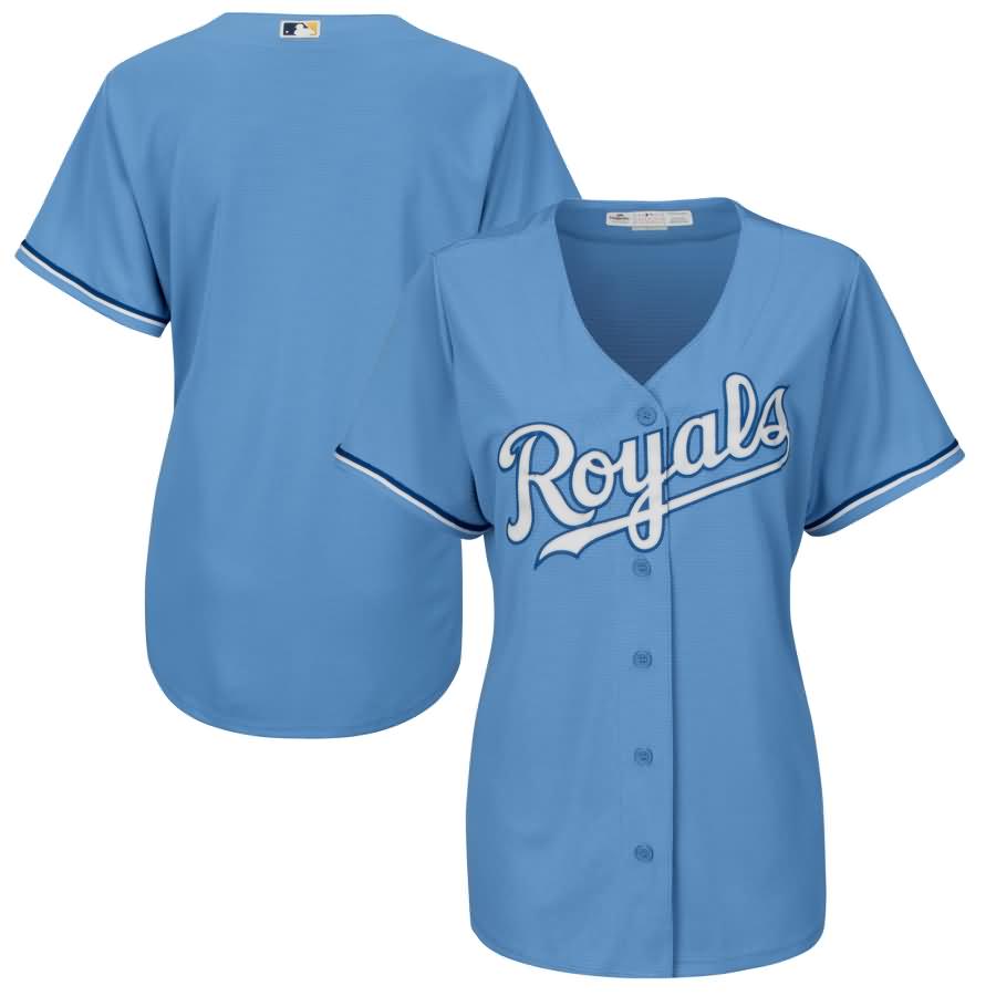 Kansas City Royals Majestic Women's Cool Base Jersey - Light Blue