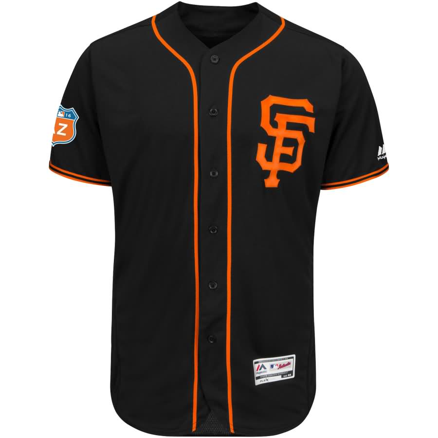 Buster Posey San Francisco Giants Majestic Alternate 2016 Flex Base Authentic Collection On-Field Spring Training Player Jersey - Black