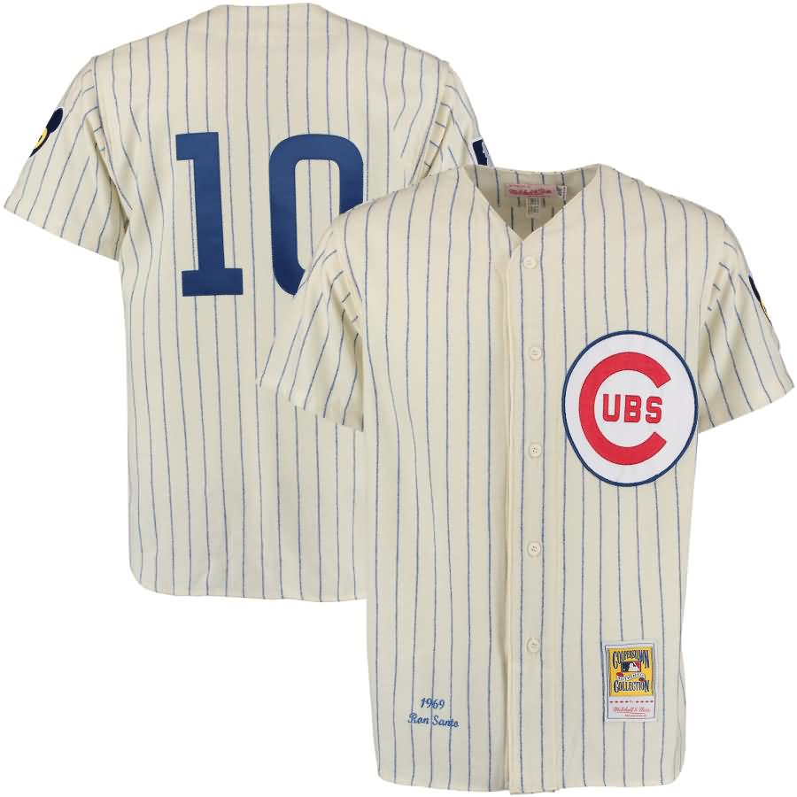 Ron Santo Chicago Cubs Mitchell & Ness Authentic Jersey - Cream