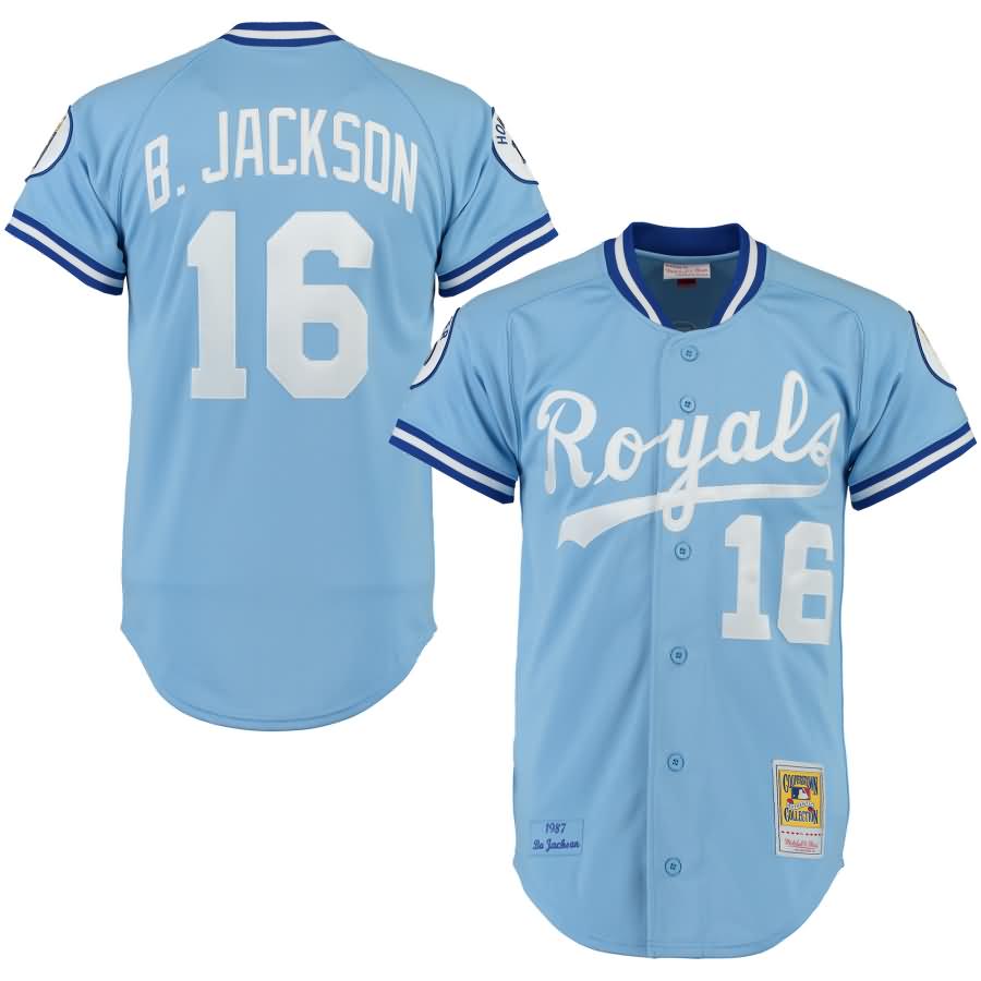 Bo Jackson Kansas City Royals Mitchell & Ness Throwback Authentic Jersey - Light Blue