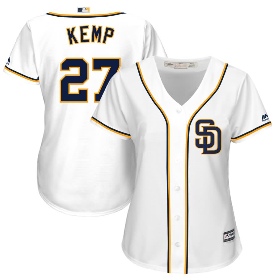 Matt Kemp San Diego Padres Majestic Women's Cool Base Player Jersey - White