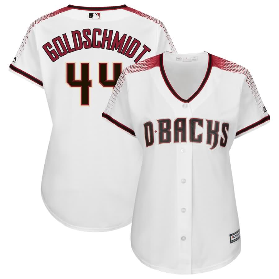 Paul Goldschmidt Arizona Diamondbacks Majestic Women's Cool Base Player Jersey - White/Sedona Red