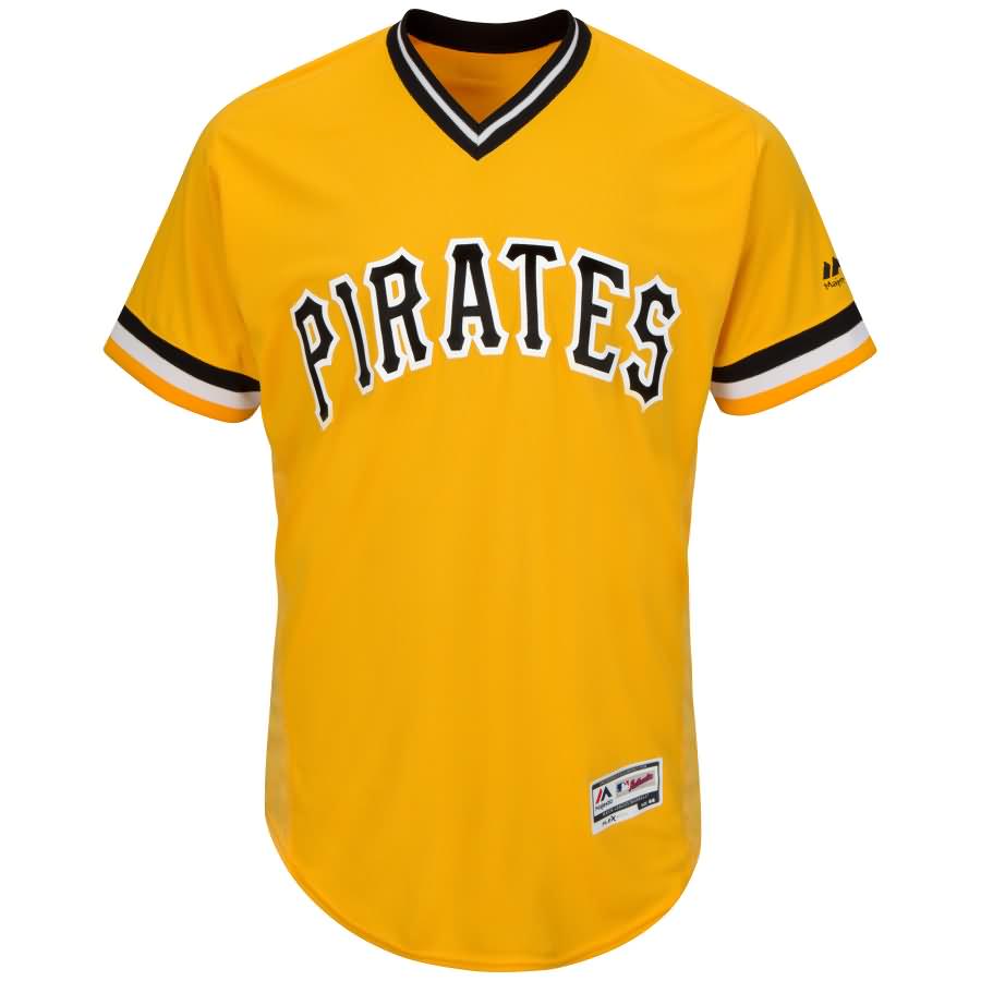 Pittsburgh Pirates Majestic Alternate Flex Base Authentic Collection Team Jersey - Gold