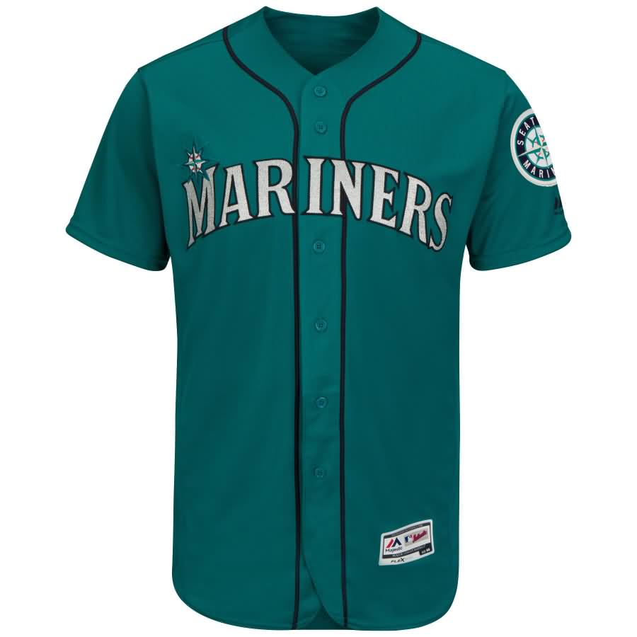 Felix Hernandez Seattle Mariners Majestic Alternate Flex Base Authentic Collection Player Jersey - Green