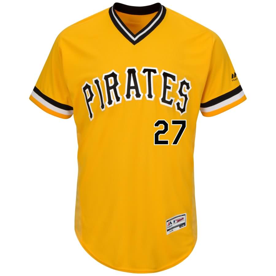 Jung Ho Kang Pittsburgh Pirates Majestic Alternate Flex Base Authentic Collection Player Jersey - Gold