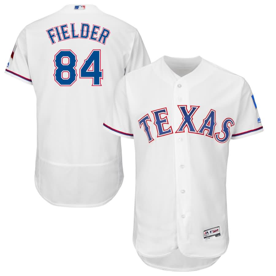 Prince Fielder Texas Rangers Majestic Home Flex Base Authentic Collection Player Jersey - White