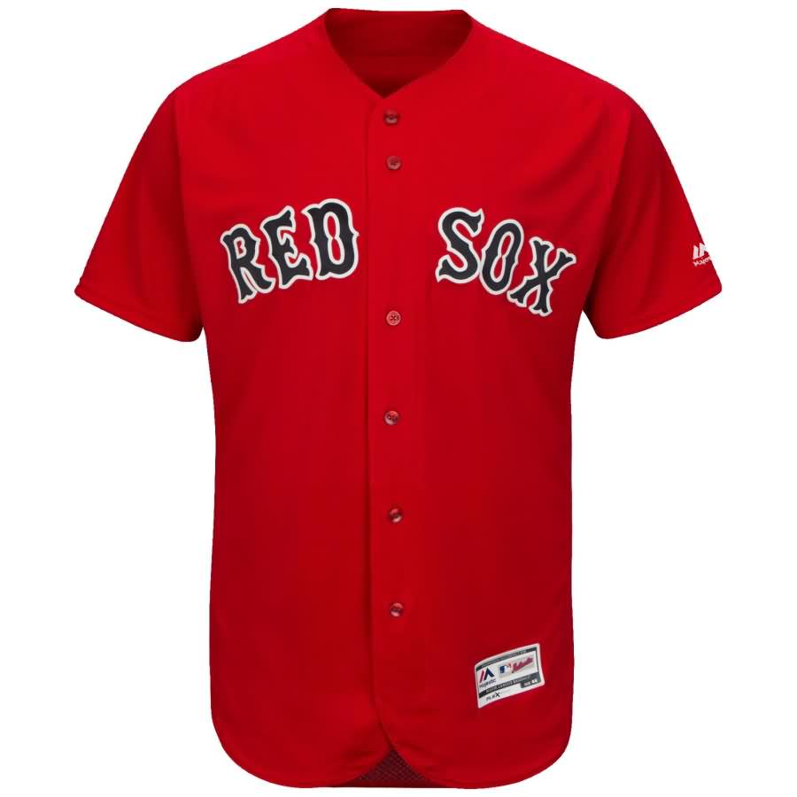 Dustin Pedroia Boston Red Sox Majestic Alternate Flex Base Authentic Collection Player Jersey - Scarlet