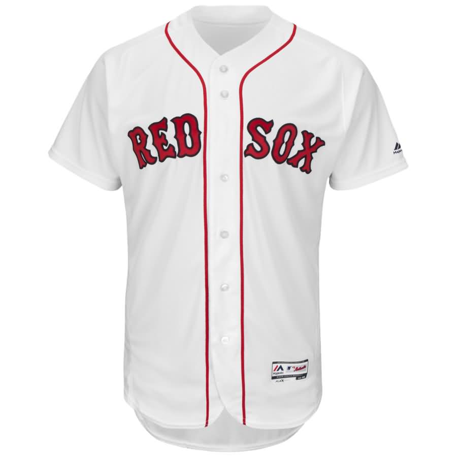 Dustin Pedroia Boston Red Sox Majestic Home Flex Base Authentic Collection Player Jersey - White