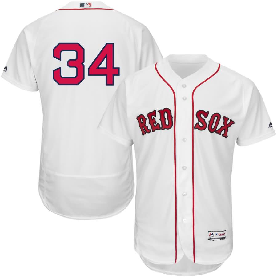 David Ortiz Boston Red Sox Majestic Home Flex Base Authentic Collection Player Jersey - White