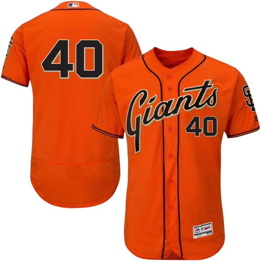 Madison Bumgarner San Francisco Giants Majestic Alternate Flex Base Authentic Collection Player Jersey - Orange