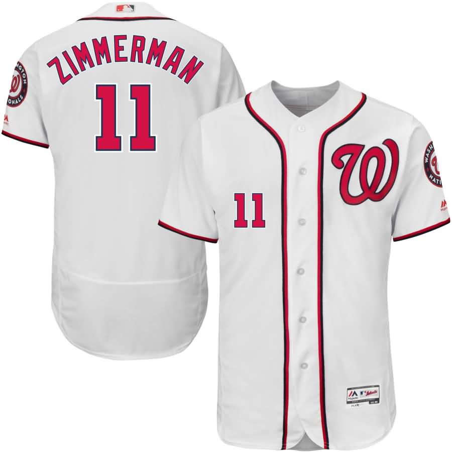 Ryan Zimmerman Washington Nationals Majestic Home Flex Base Authentic Collection Player Jersey - White