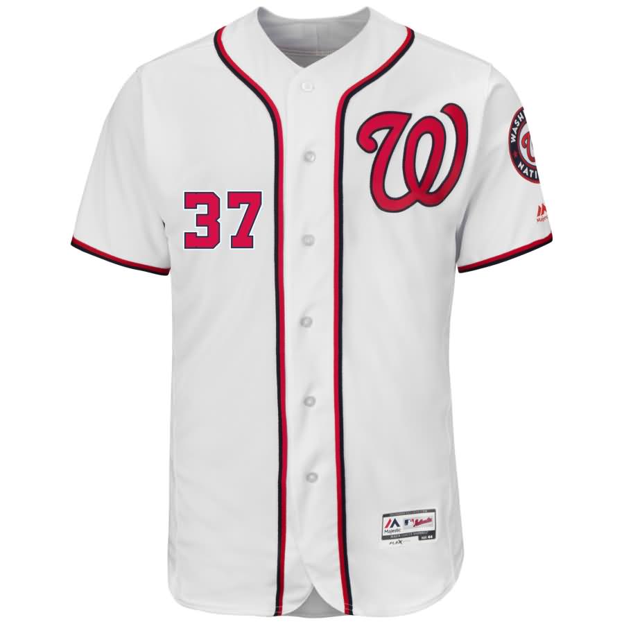 Stephen Strasburg Washington Nationals Majestic Home Flex Base Authentic Collection Player Jersey - White