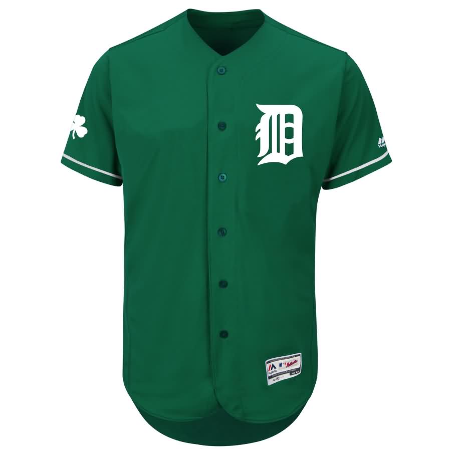 Miguel Cabrera Detroit Tigers Majestic 2018 St. Patrick's Day Flex Base Authentic Collection Celtic Player Jersey - Green