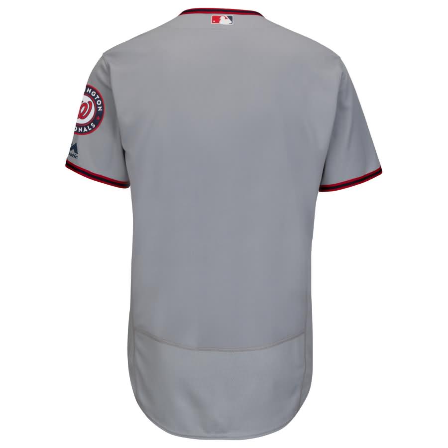 Washington Nationals Majestic Road Flex Base Authentic Collection Team Jersey - Gray