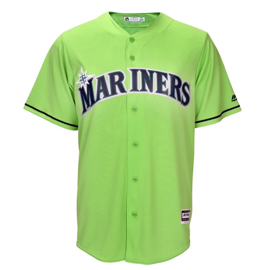 Seattle Mariners Majestic Fashion Team Jersey - Neon Green