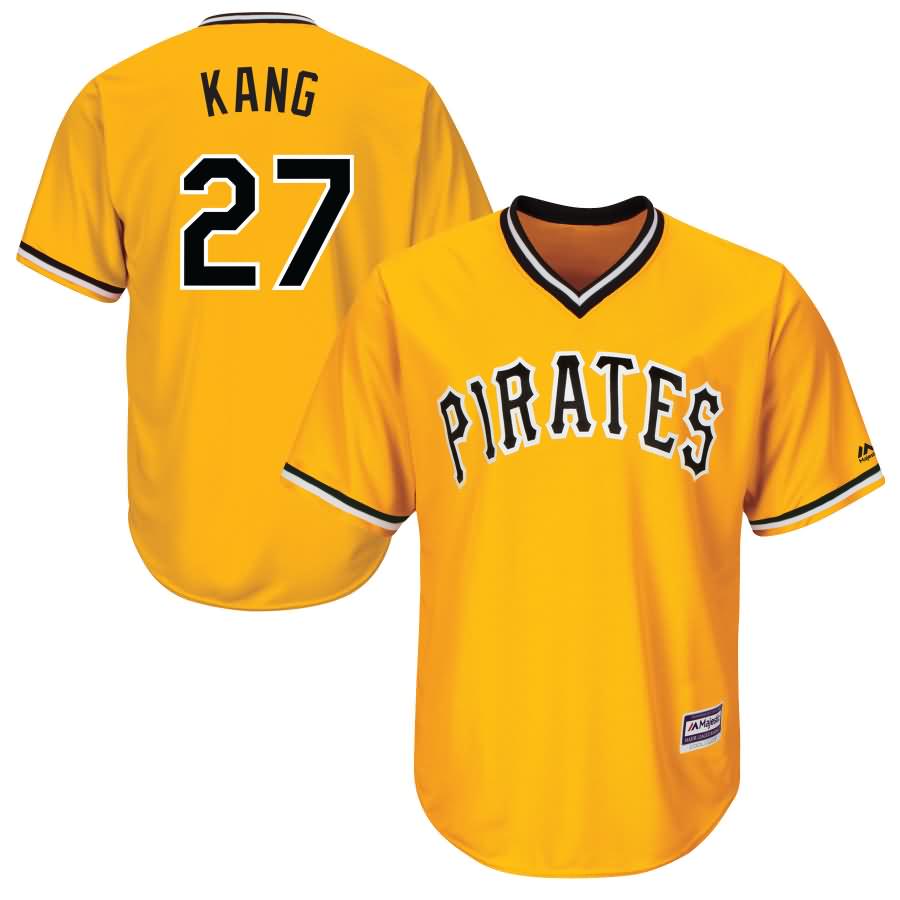 Jung Ho Kang Pittsburgh Pirates Majestic Official Cool Base Player Jersey - Gold