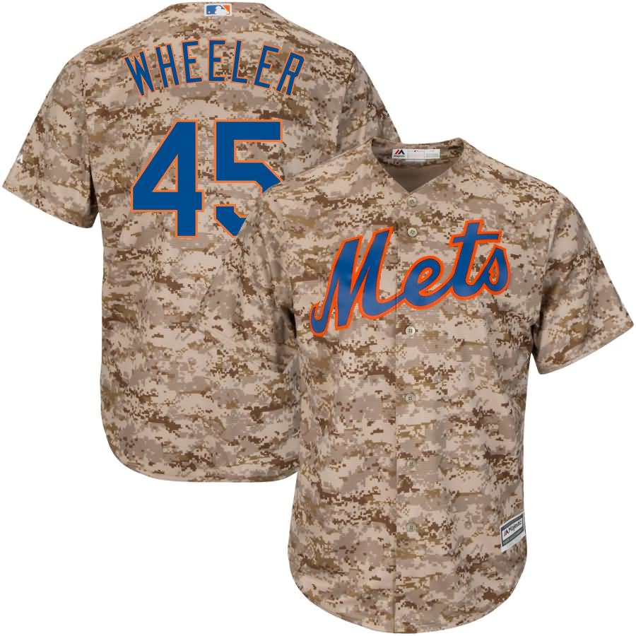 Zack Wheeler New York Mets Majestic Cool Base Player Jersey - Camo