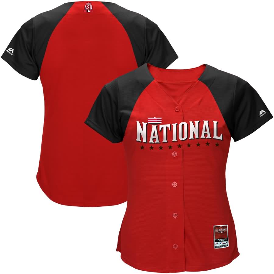 Majestic Women's 2015 MLB All-Star Game National League Cool Base Batting Practice Jersey - Red