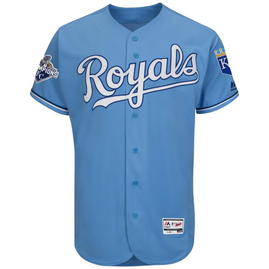 Kansas City Royals Majestic Alternate 2015 World Series Champions Commemorative Flex Base Team Jersey - Atlantic Blue