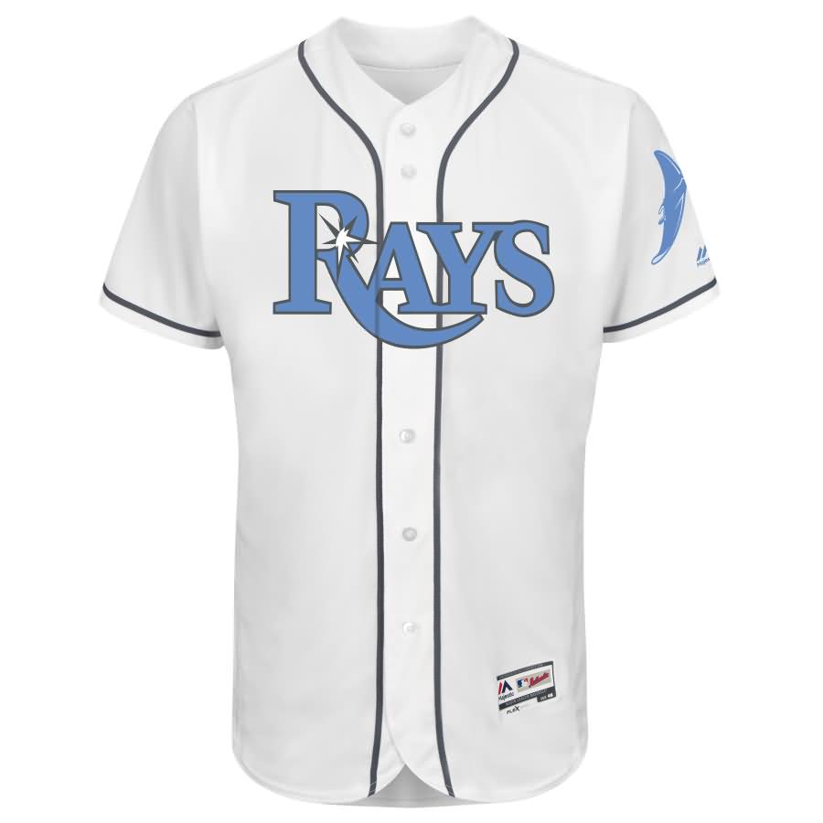 Tampa Bay Rays Majestic Father's Day Flex Base Team Jersey - White