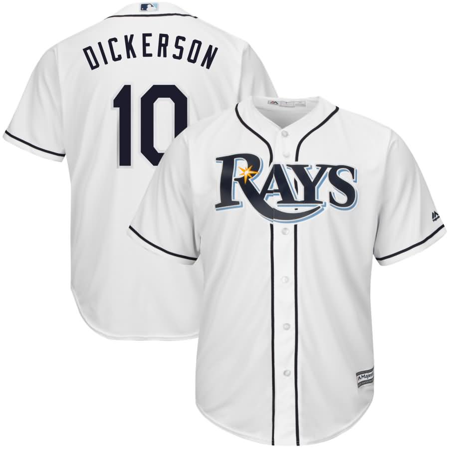 Corey Dickerson Tampa Bay Rays Majestic Home Cool Base Player Jersey - White