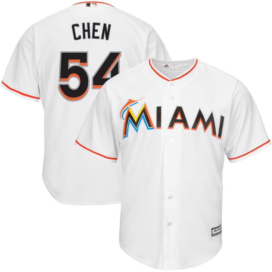 Wei-Yin Chen Miami Marlins Home Official Cool Base Player Replica Jersey - White