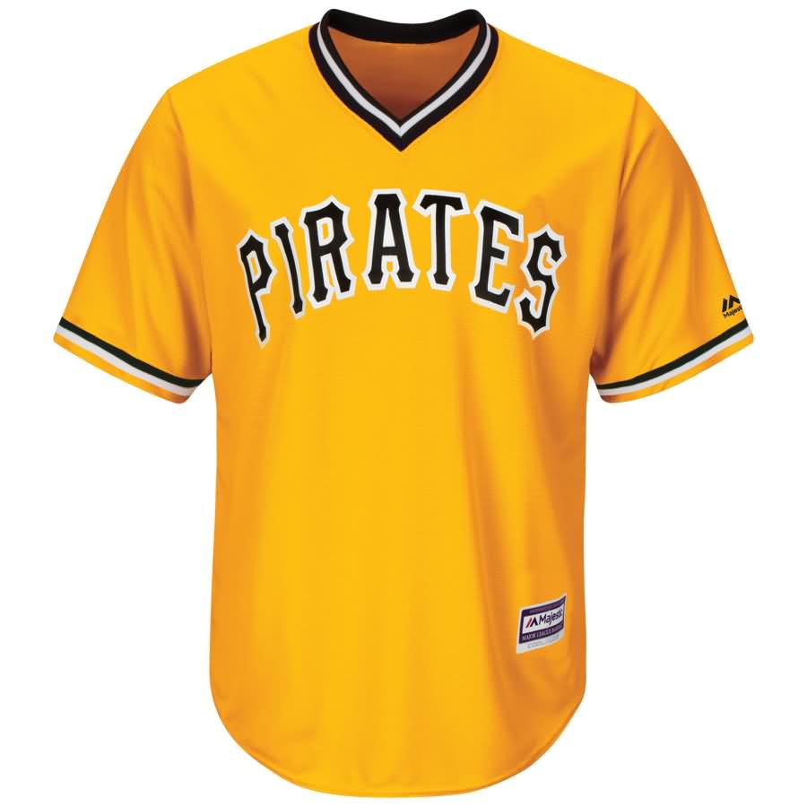 Francisco Cervelli Pittsburgh Pirates Majestic Alternate Cool Base Player Jersey - Gold