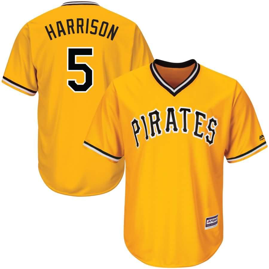 Josh Harrison Pittsburgh Pirates Majestic Alternate Cool Base Player Jersey - Gold